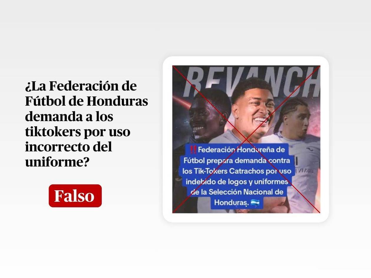 FFH no demandará a selección de tiktokers por usar uniforme oficial de la H