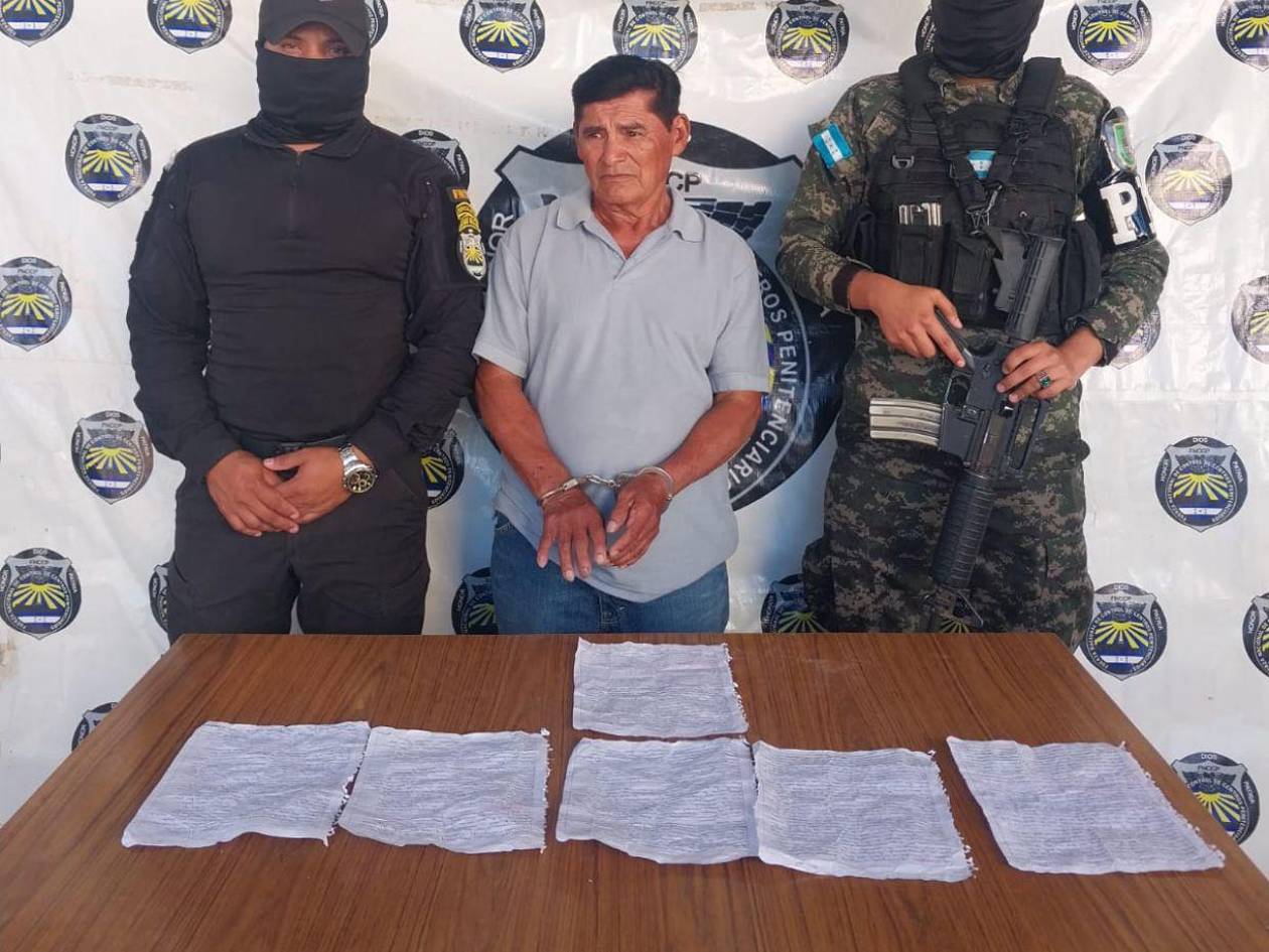 Capturan hombre con cartas extorsivas para cabecillas de pandillas