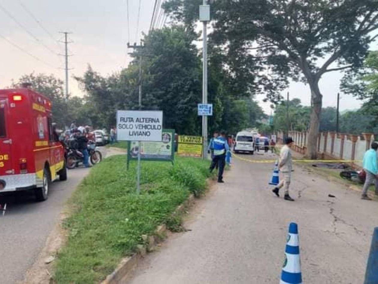 Dos jóvenes mueren en accidente de motocicleta en Villanueva, Cortés
