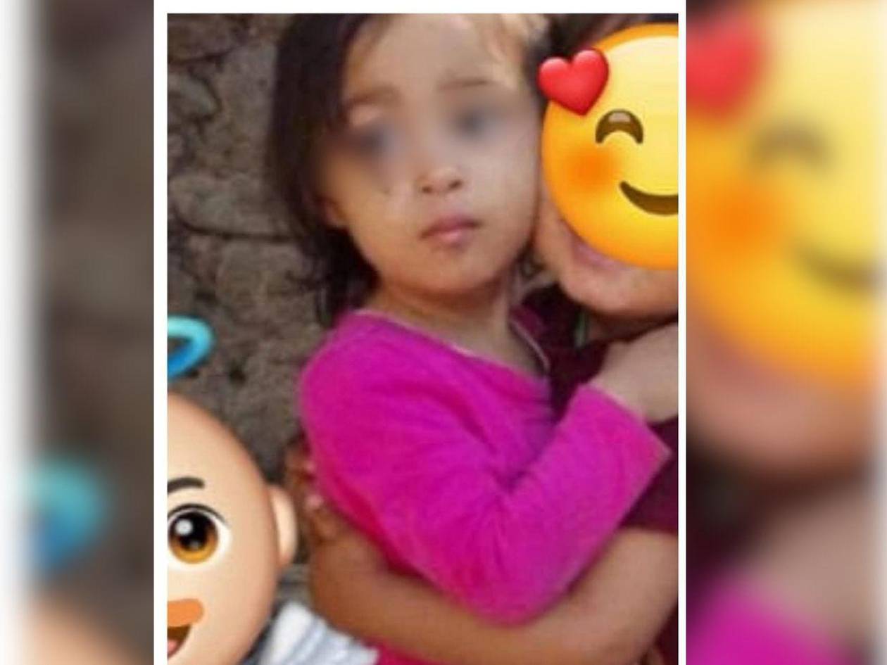 La pequeña Anais Mejía, de 3 años, murió ahogada en la pila de su casa en Ocotepeque