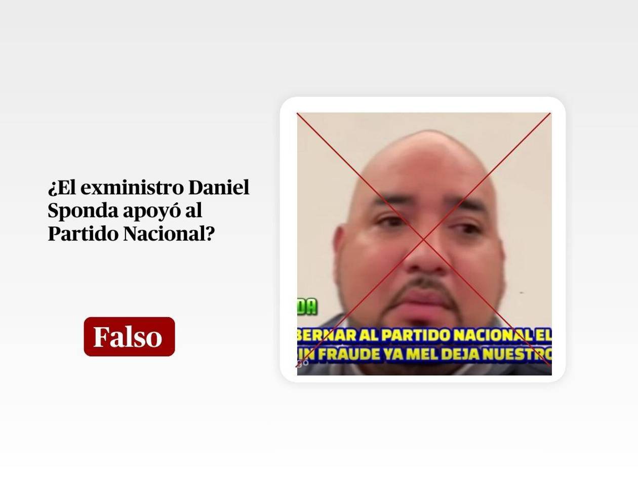Es falso que Sponda haya pedido dejar gobernar al Partido Nacional