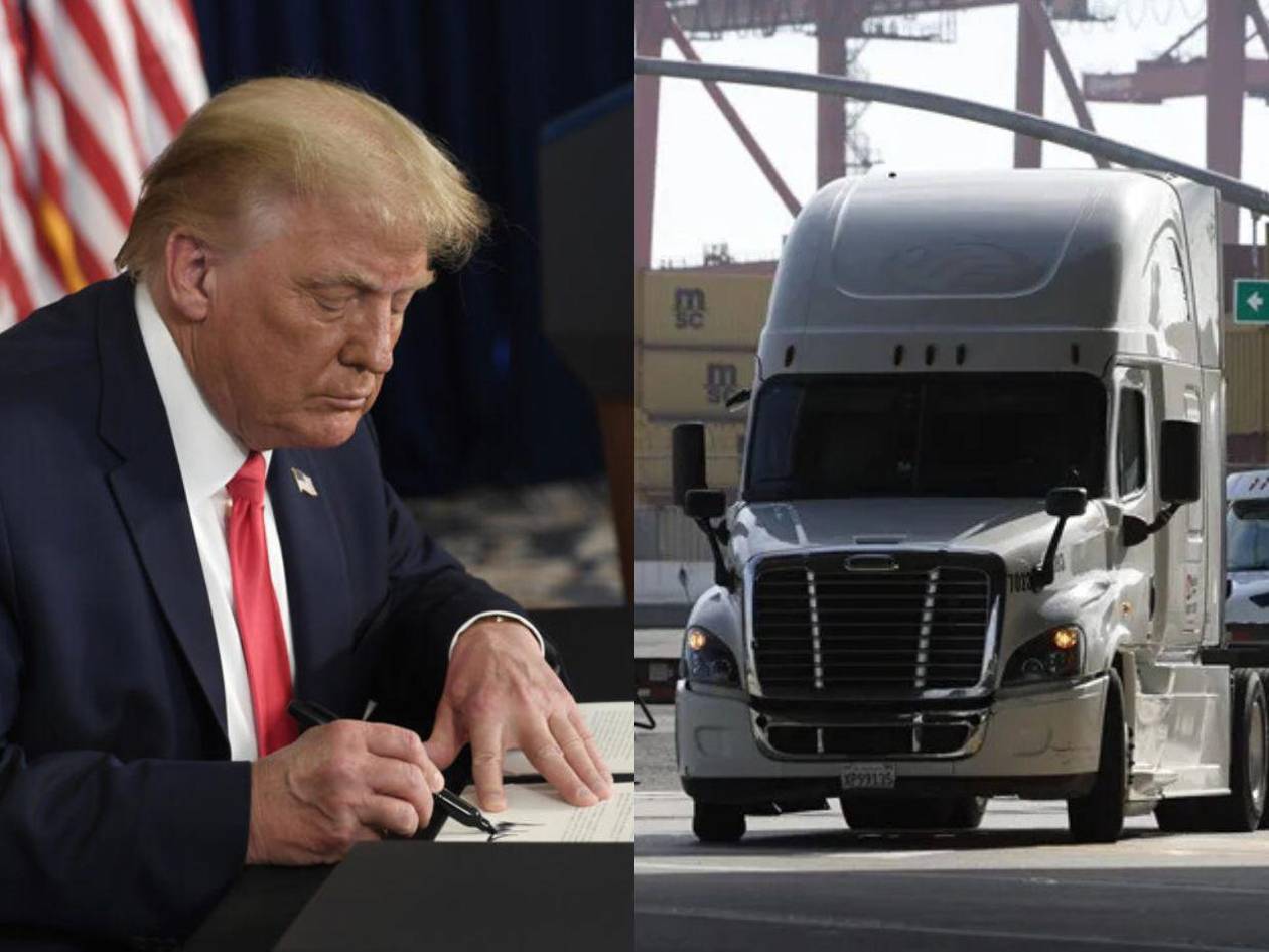 ¿De qué trata la nueva orden de Trump que obliga a camioneros a hablar inglés?