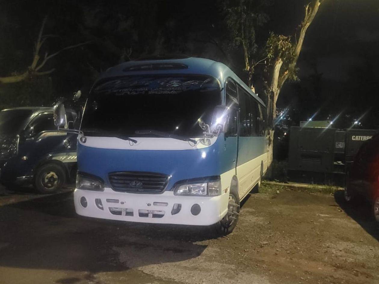Decomisan bus rapidito tras intimidación a estudiantes de la UNAH
