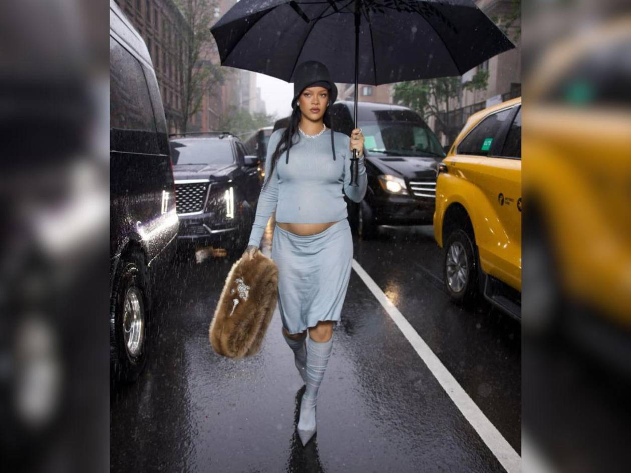 Rihanna anuncia su tercer embarazo en la Met Gala 2025