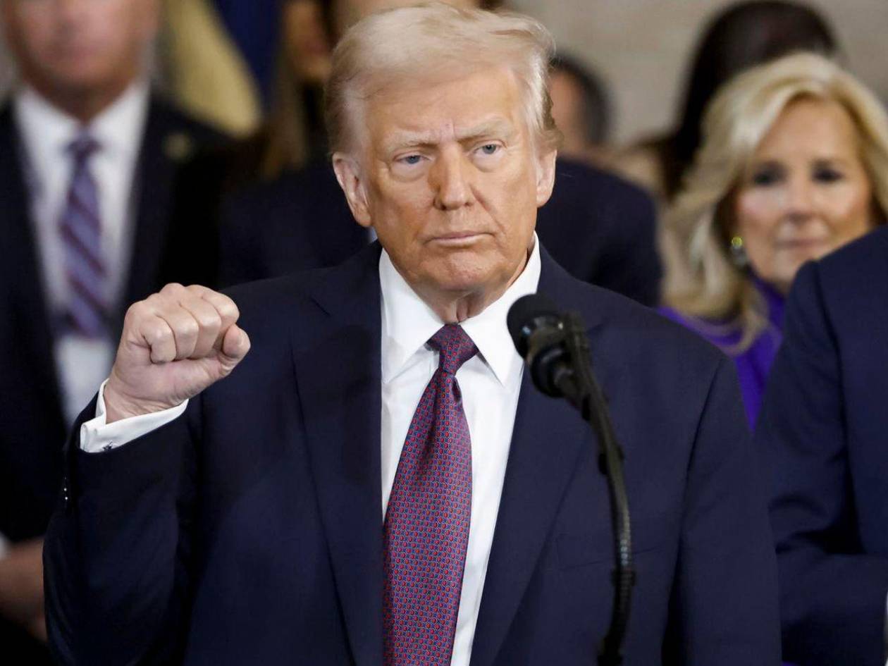 ¿De qué color es la corbata que usó Donald Trump durante la toma de posesión?