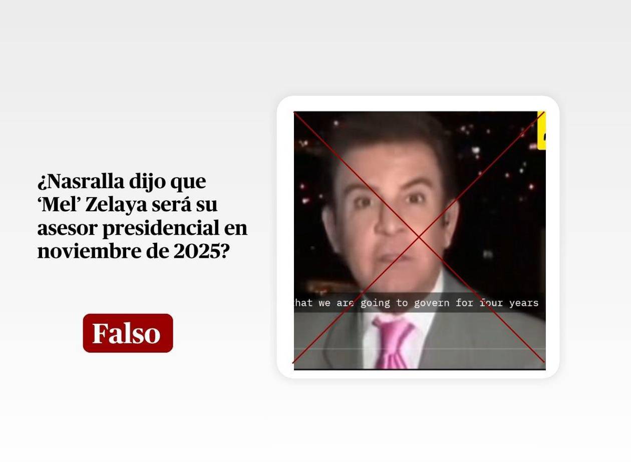 Video de Nasralla en el que dice que Manuel Zelaya será su asesor es de 2017