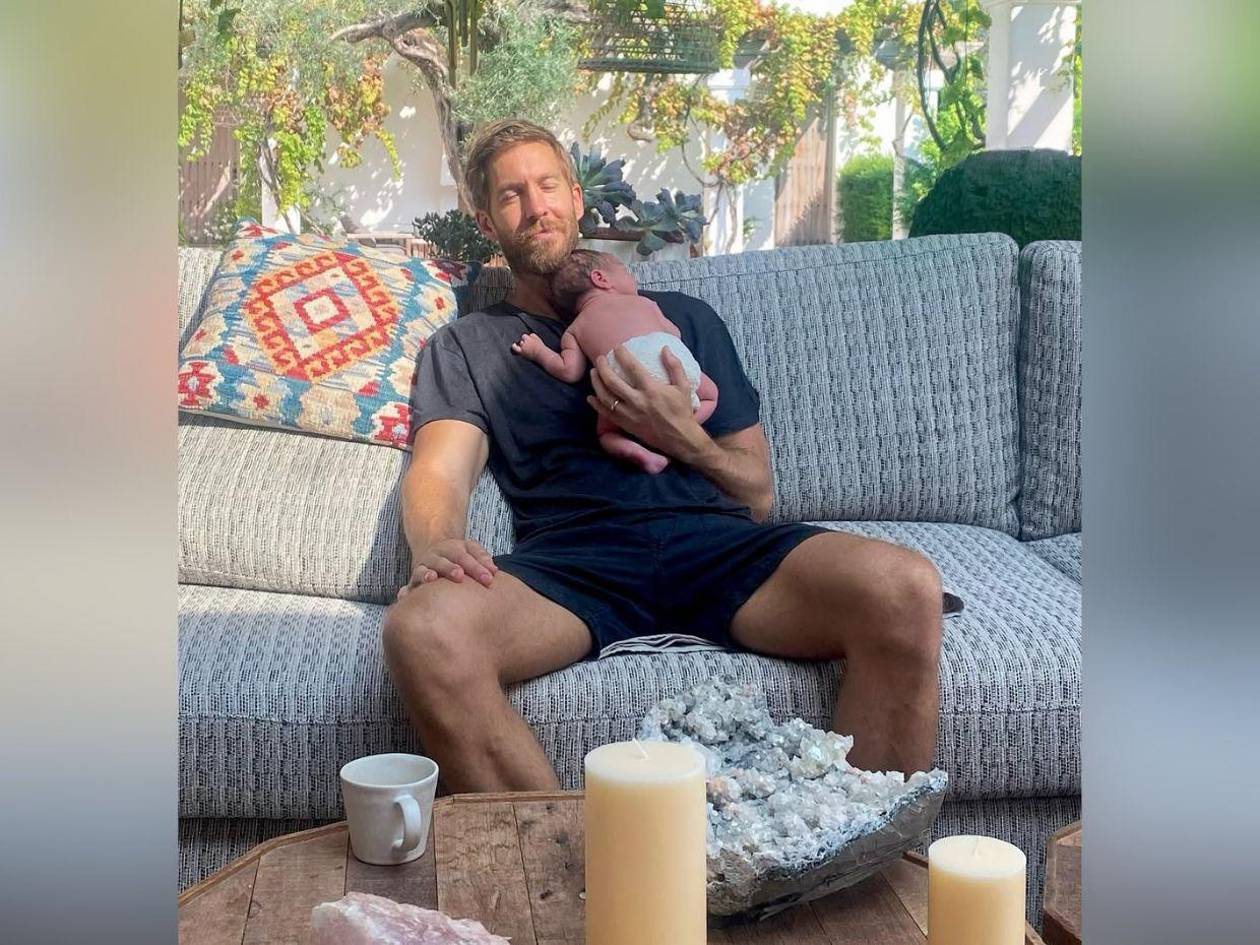 El DJ Calvin Harris anunció el nacimiento de su primer hijo