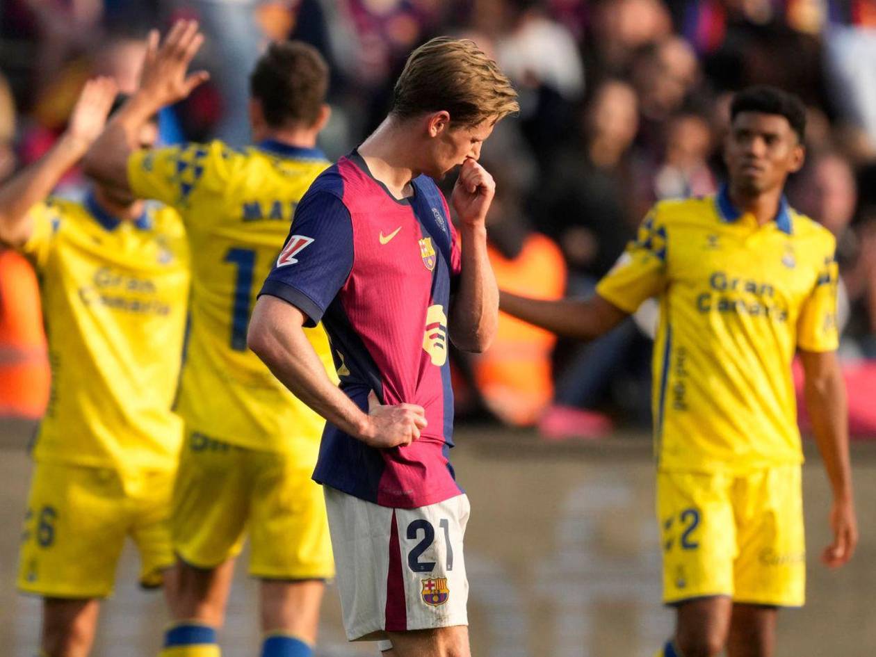 Barcelona pierde 1-2 ante Las Palmas y peligra su liderato en LaLiga