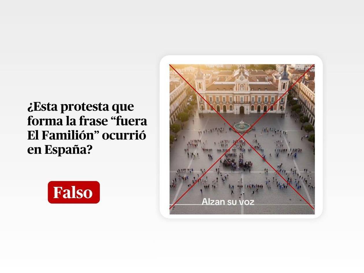 No son hondureños protestando contra el gobierno en España, es IA