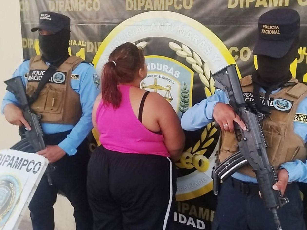 Detienen a “La Colocha” coordinadora de la Pandilla 18 por extorsión