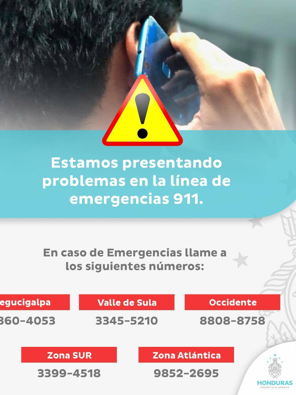 Restablecida la línea de llamadas del Sistema de Emergencias 911