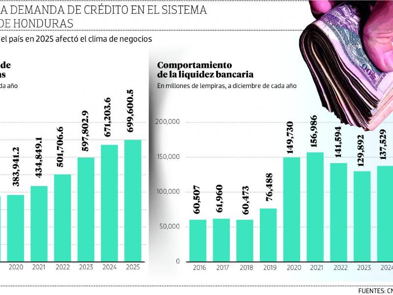 Situación política frenó en 2025 demanda de crédito en la banca