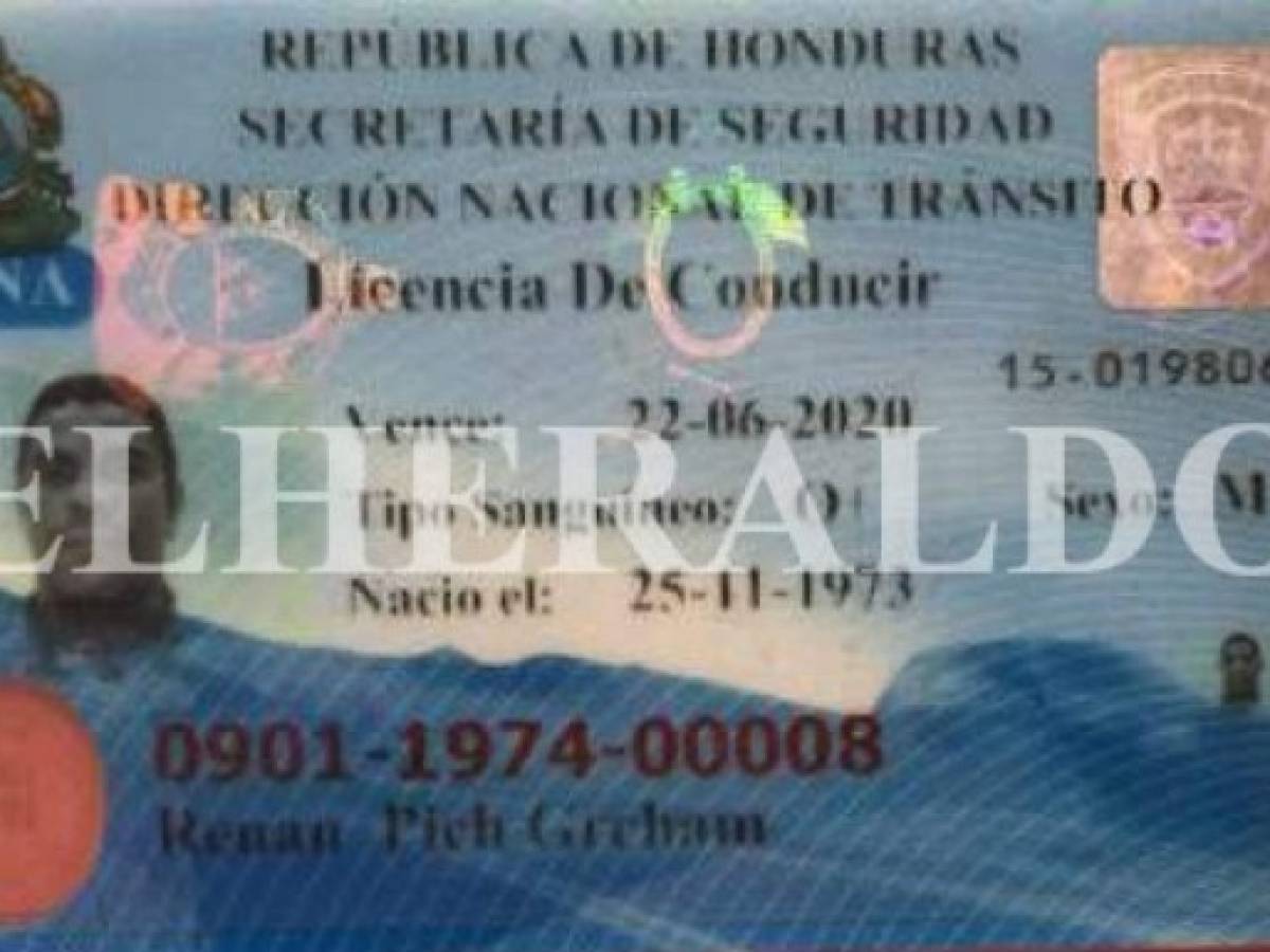 Narco colombiano tenía identidad hondureña con nombre falso