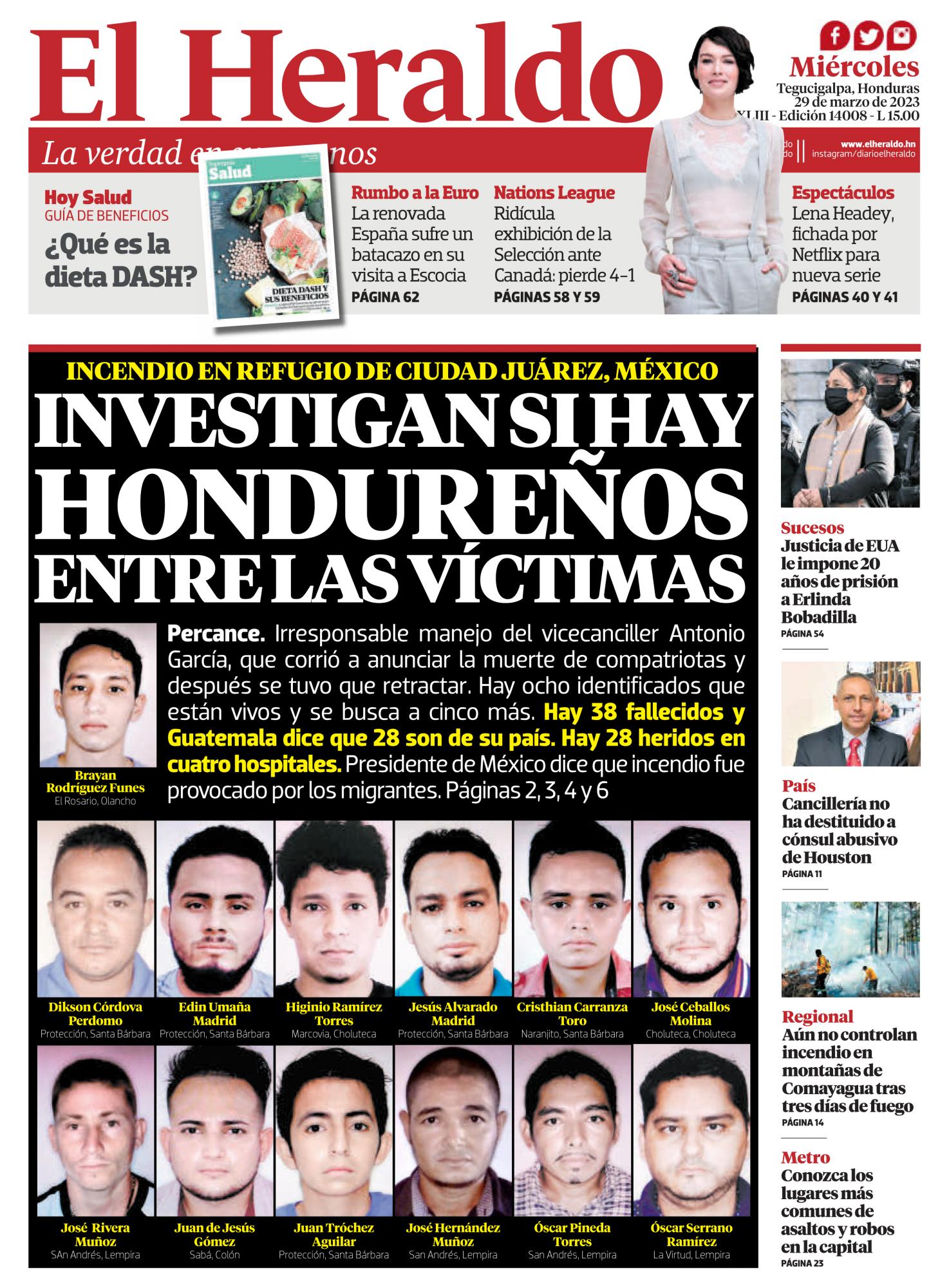 Investigan si hay hondureños entre las víctimas
