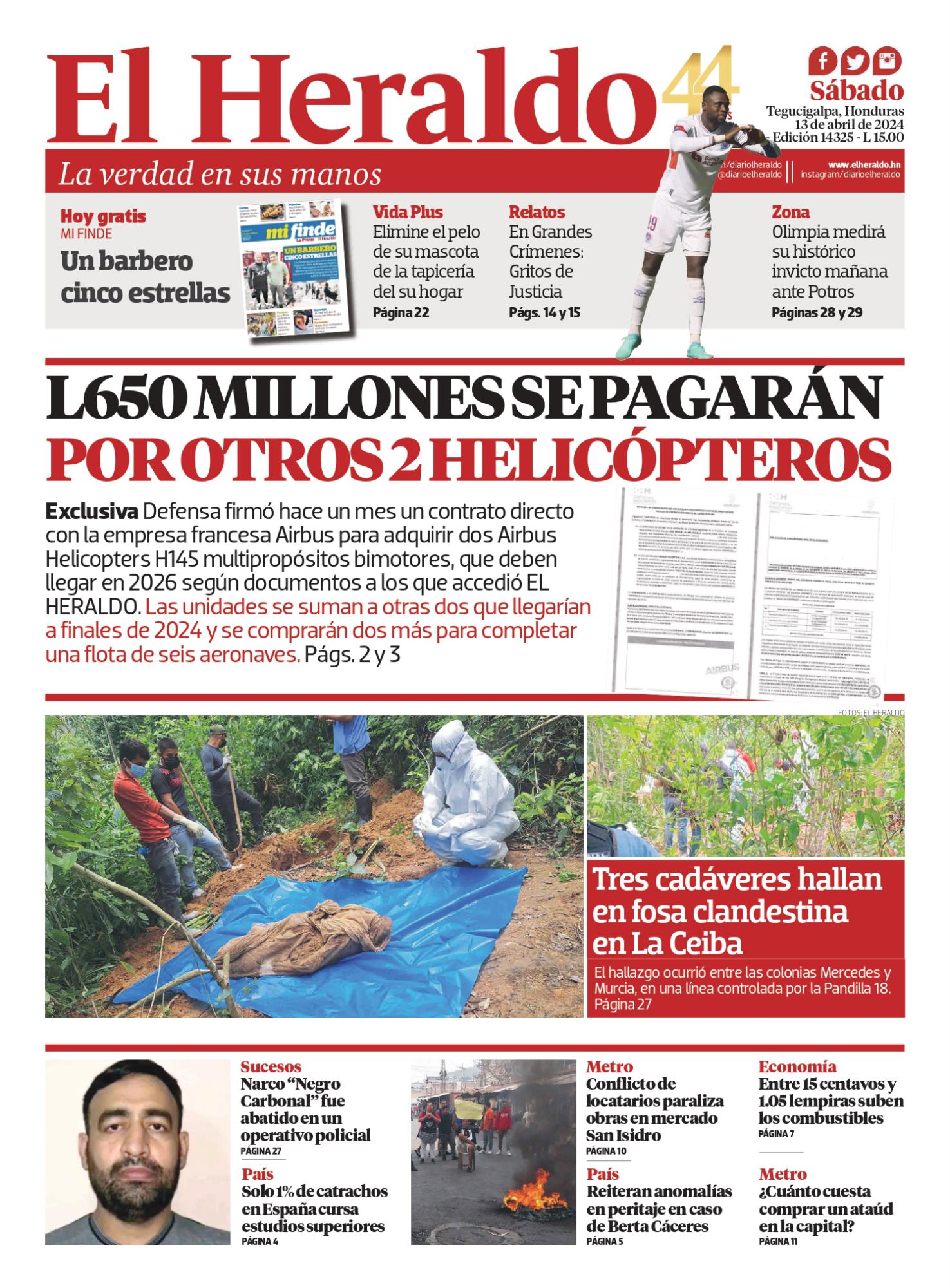 L650 millones se pagarán por otros 2 helicópteros