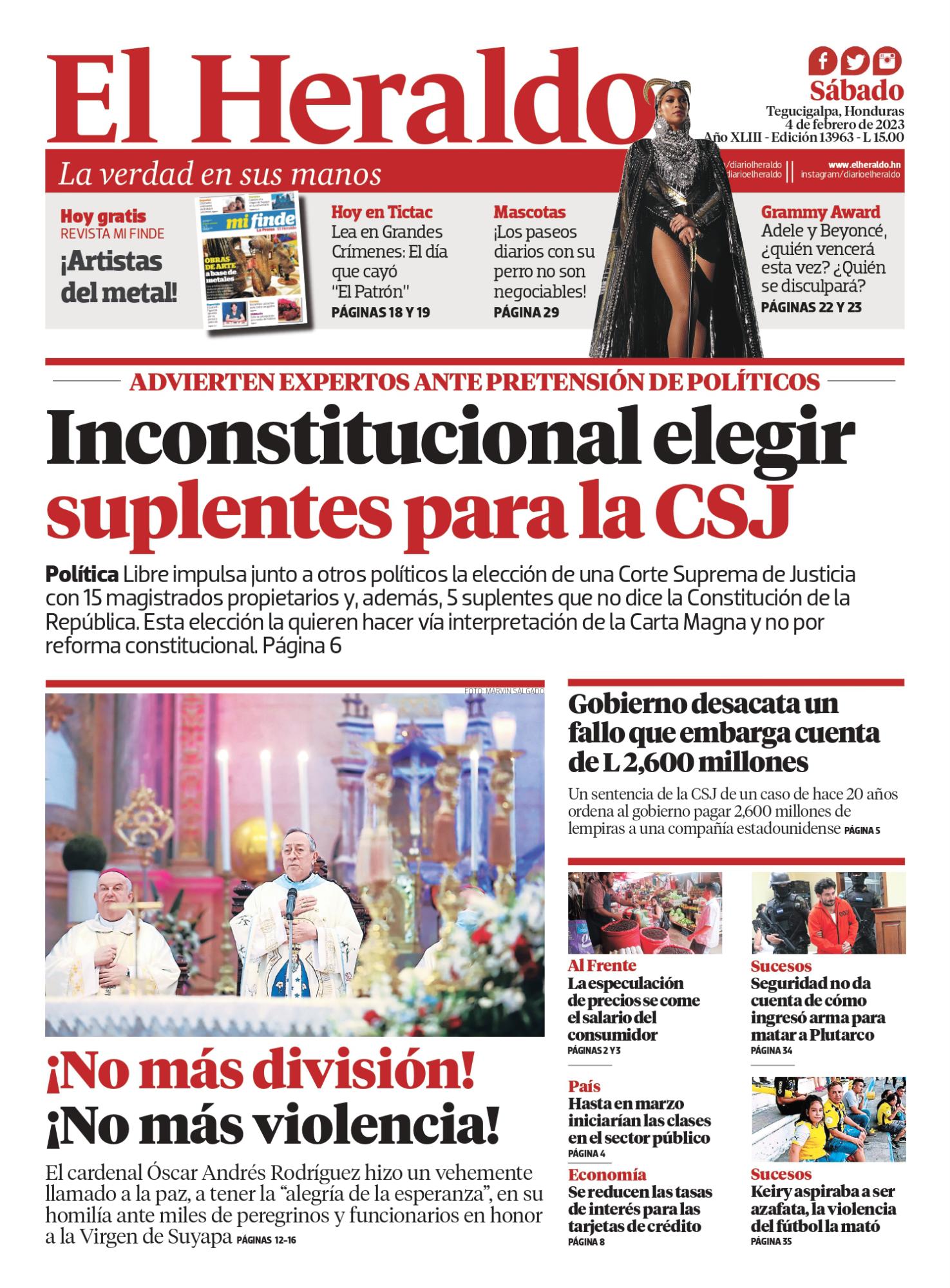 Inconstitucional elegir suplentes para la CSJ