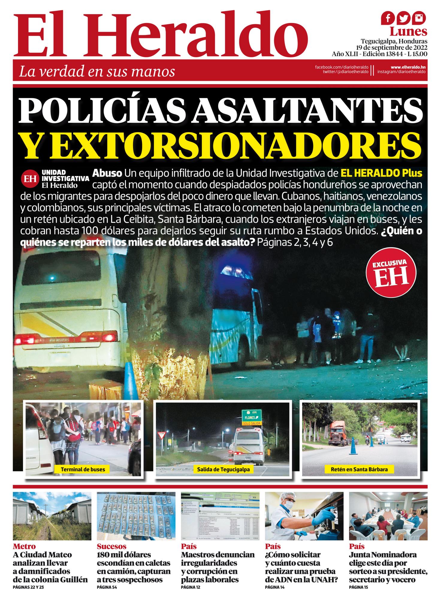 Policías asaltantes y extorsionadores