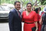 El expresidente Hernández y la ex primera dama de Honduras, Ana García.