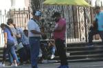 La primera entrega del dinero al tramitador del RNP se hizo en el parque central de Tegucigalpa.