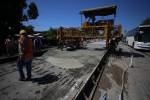 La reconstrucción de la carretera entre Naco, Cortés, y La Entrada, Copán, ya está avanzando con la fundición a base de concreto hidráulico.
