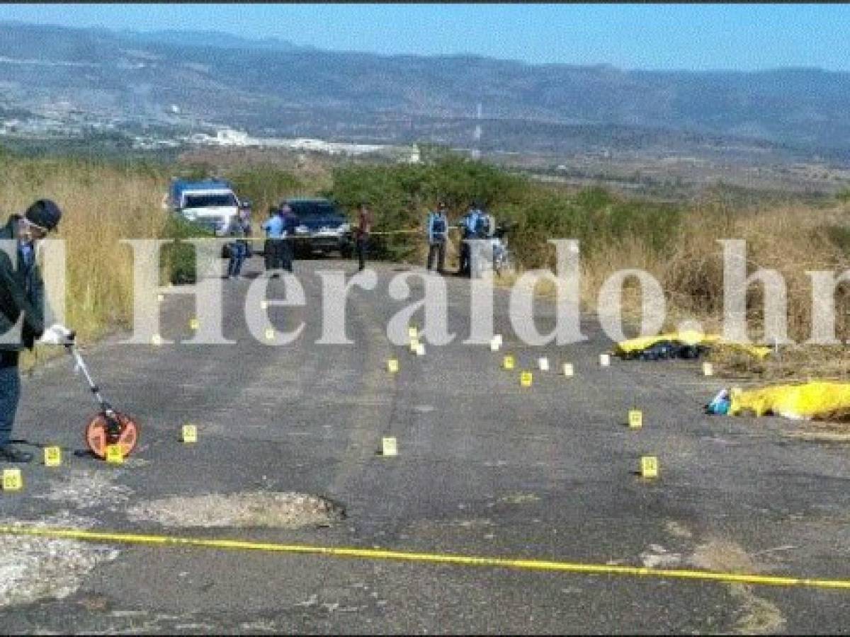 Hallan a dos jóvenes asesinados en la colonia Nuevo Sacramento, salida al norte de Honduras