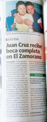 Joven hondureño que transformó el dolor en superación