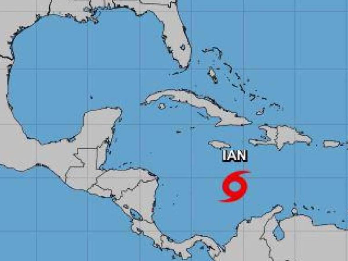 Así avanza la tormenta tropical Ian.