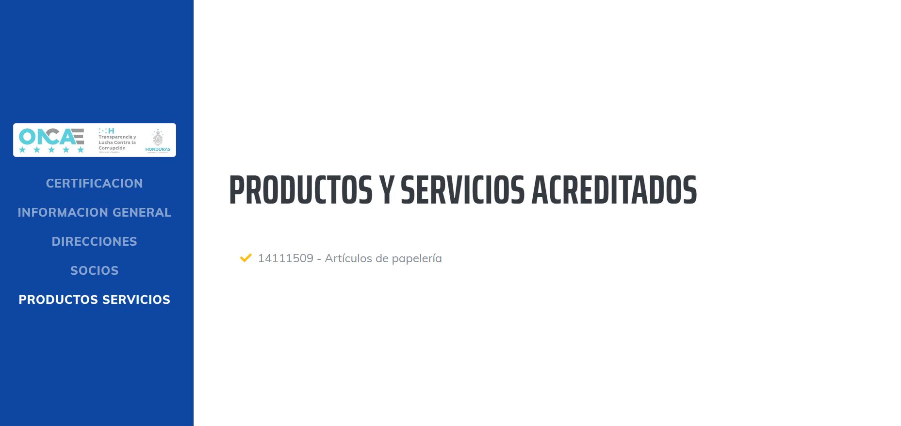 $!La empresa se registró en ONCAE para ofertar artículos de papelería.