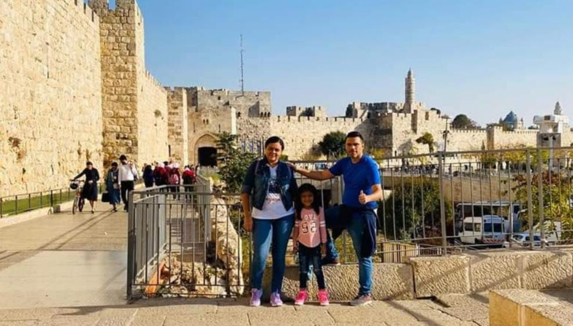 $!Cuando llegó en familia a Israel, Dayana visitó lugares sagrados y turísticos de la ciudad de Jerusalén.