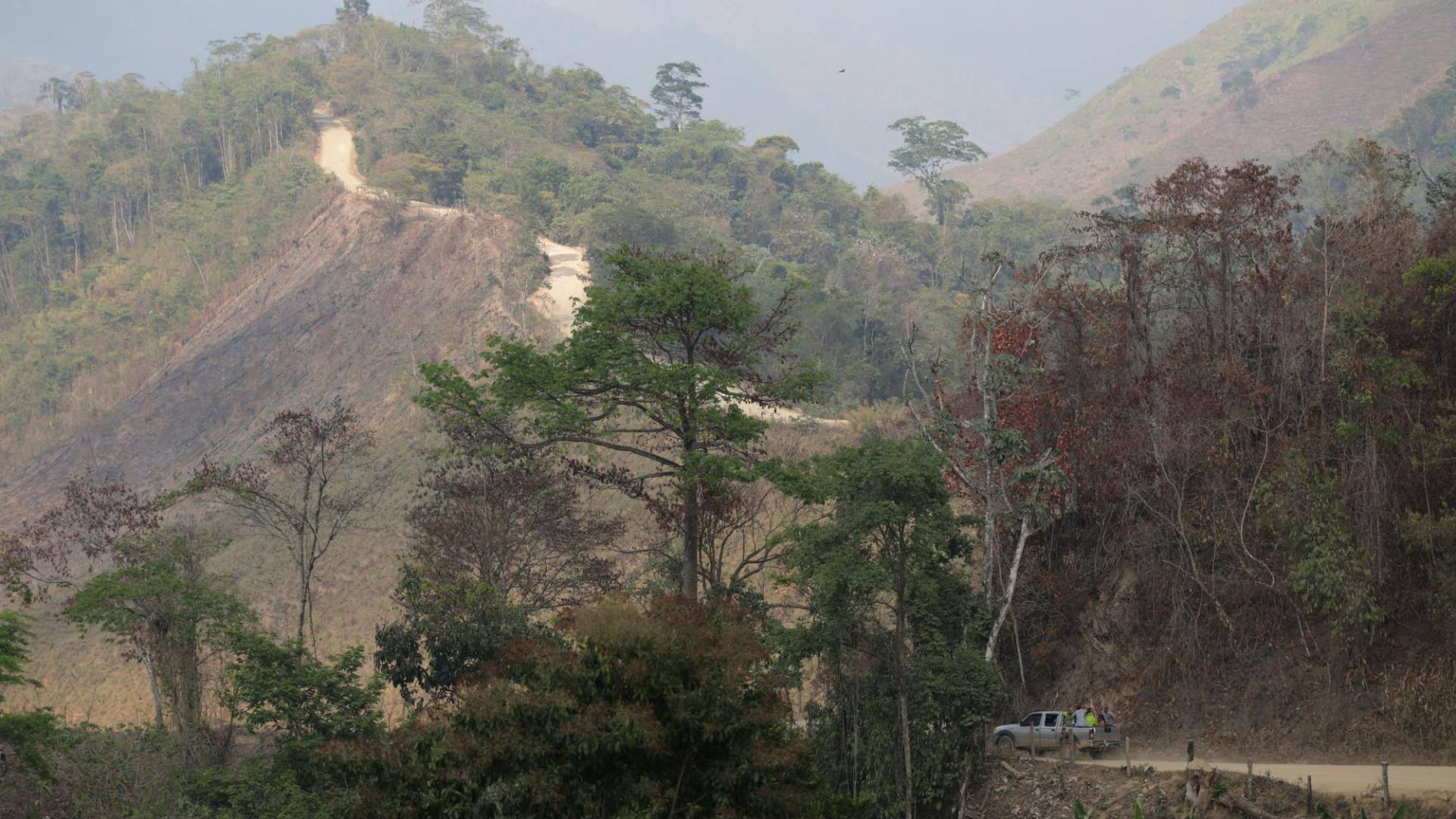 $!La narcocarretera en la zona núcleo de la Reserva de la Biosfera del Río Plátano es un canal a la destrucción