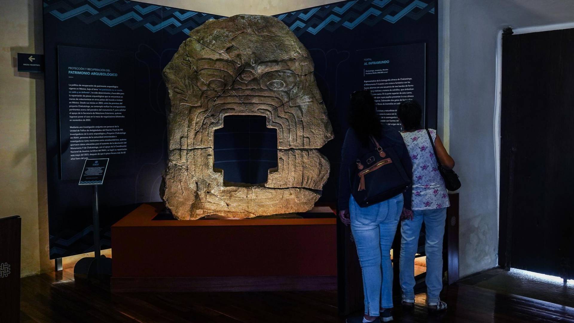 $!El Monumento 9 está en el Museo Regional de los Pueblos de Morelos, en Cuernavaca, cerca de donde fue saqueado.