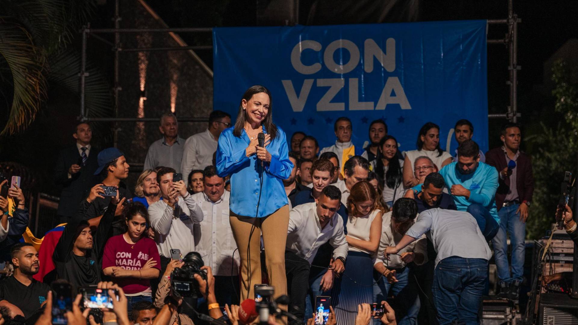 $!La principal candidata de la Oposición venezolana, María Corina Machado, fue descalificada para buscar un cargo.