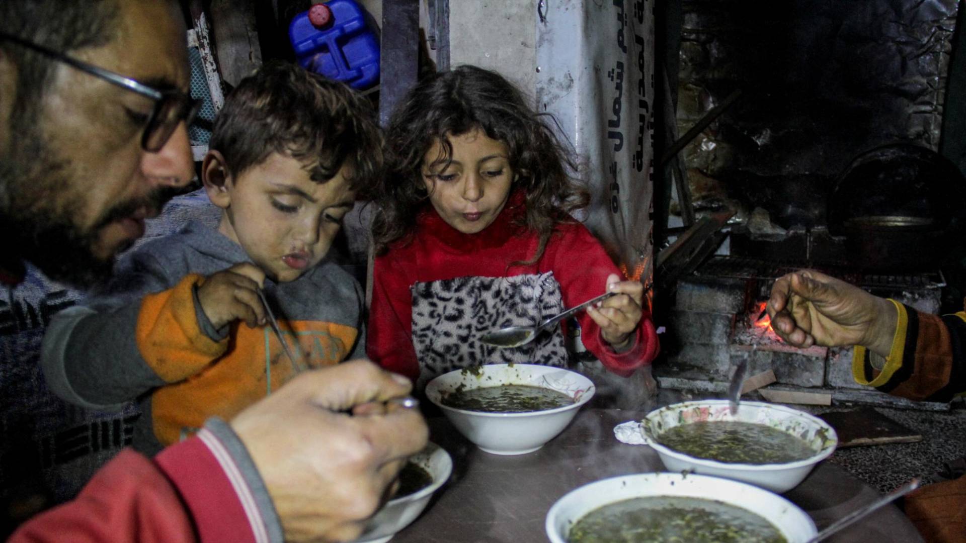 $!Muchas familias de Gaza hierven khobiza hasta convertirla en un caldo que puede compartirse entre muchas personas.