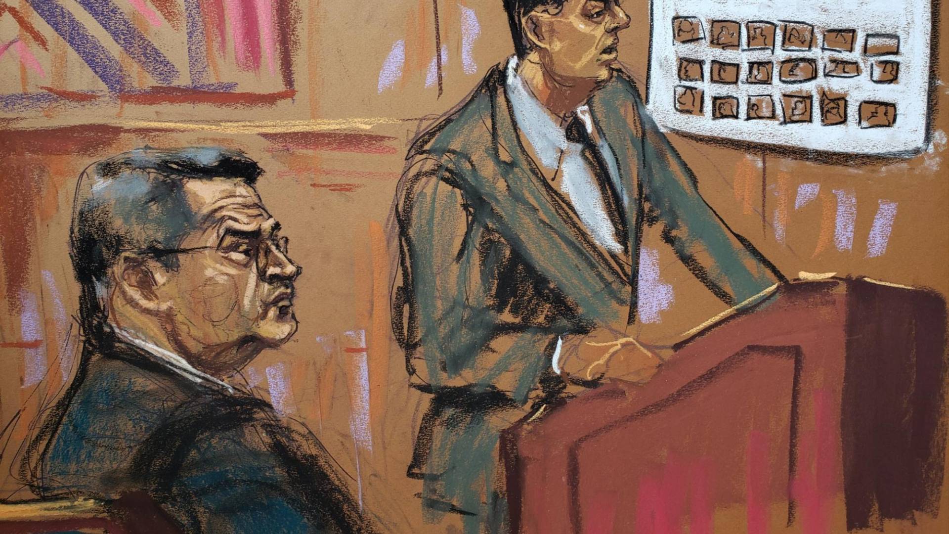 $!Momento en que la Fiscalía hacía preguntas a su testigo.