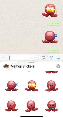 Estos stickers aparecerán dentro de la opción de enviar emojis.