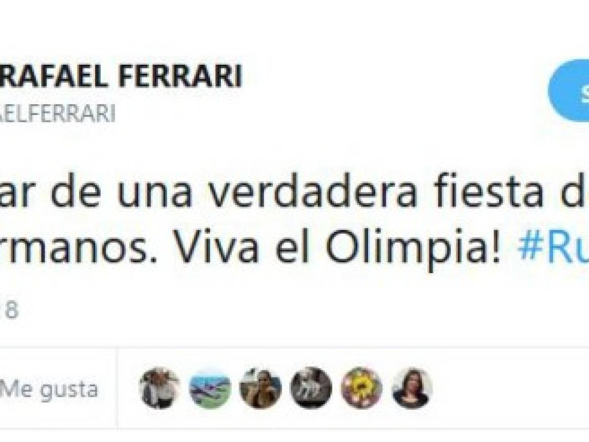 El último tuit que publicó Rafael Ferrari en sus redes sociales