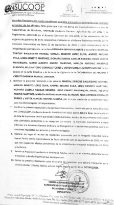 Control Consucoop: Multa e intervención total a cooperativa Sagrada Familia