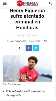 FOTOS: Así informó la prensa internacional sobre el atentado que sufrió Henry Figueroa