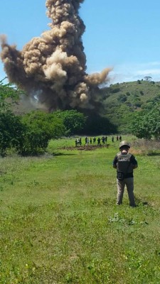 Destruyen 'narcopista' en el sur de Honduras