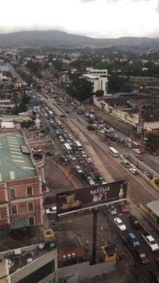 ¿En qué zonas de la capital de Honduras hay congestionamiento vial?