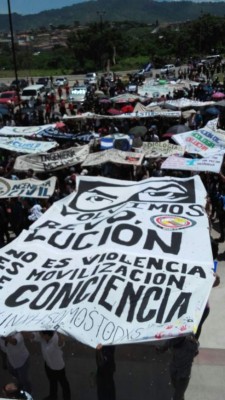 La mega marcha del MEU el domingo 10 de julio en #TGU