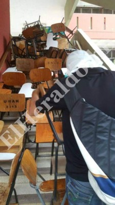 Tomados edificios de la UNAH en pleno reinicio de clases