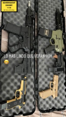 Armas y fajos de billetes presumía el hijo del narco hondureño Geovanny Fuentes en su Instagram