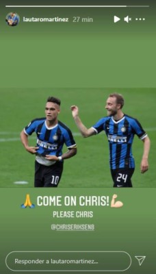 El mundo del fútbol se solidariza con Christian Eriksen