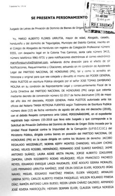 Partido Nacional y Partido Liberal inician ofensiva legal para recuperar sedes aseguradas
