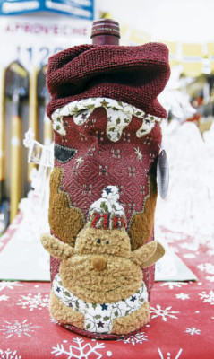 CubreBotellas con motivos navideños