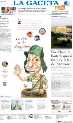 Muerte de Chespirito acaparó portadas de diarios