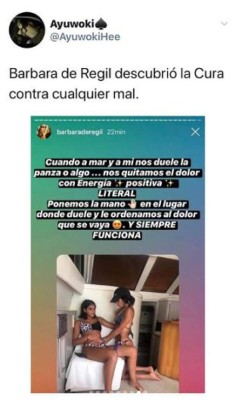 Los divertidos memes por la 'técnica' de Bárbara de Regil para curar el dolor