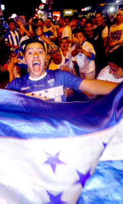 Honduras celebra a lo grande la clasificación