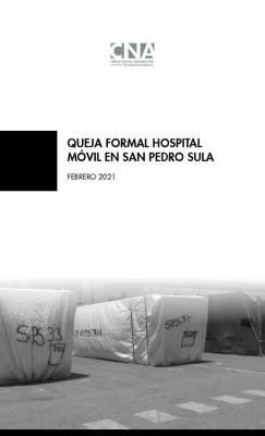 CNA: Queja formal hospital móvil de San Pedro Sula